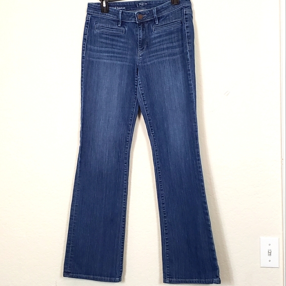 LOFT Denim - Loft Original Boot Cut Dark Wash with Whiskering size 6